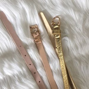 Charlotte Russe Accessories - Lot of 2 Charlotte Russe skinny waist belts Charlotte Russe Accessories - Lot of 2 Charlotte Russe skinny waist belts